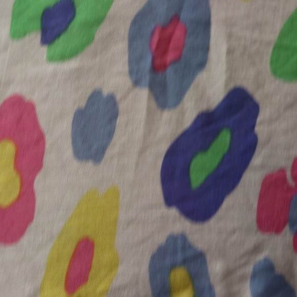 Multiples Rainbow Leopard Print Button Down Blouse Petite Large Statement Shirt - Picture 5 of 16